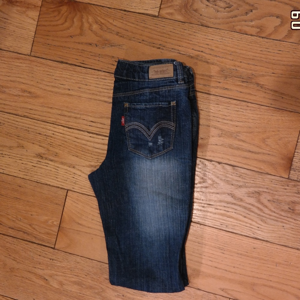 Levi's Girls Skinny Fit Destructed Jeans